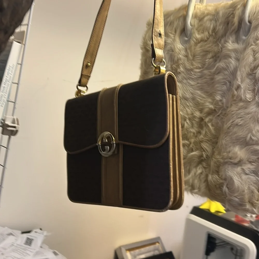 Gucci  *RARE* Vintage GUCCI Blondie Shoulder‎ Bag Crossbody microGG Authentic